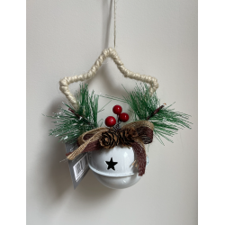 Suspension grelot blanc