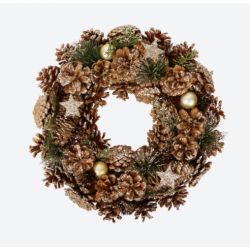 Couronne marron et doré