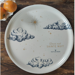 Plateau rond "Douce nuit"